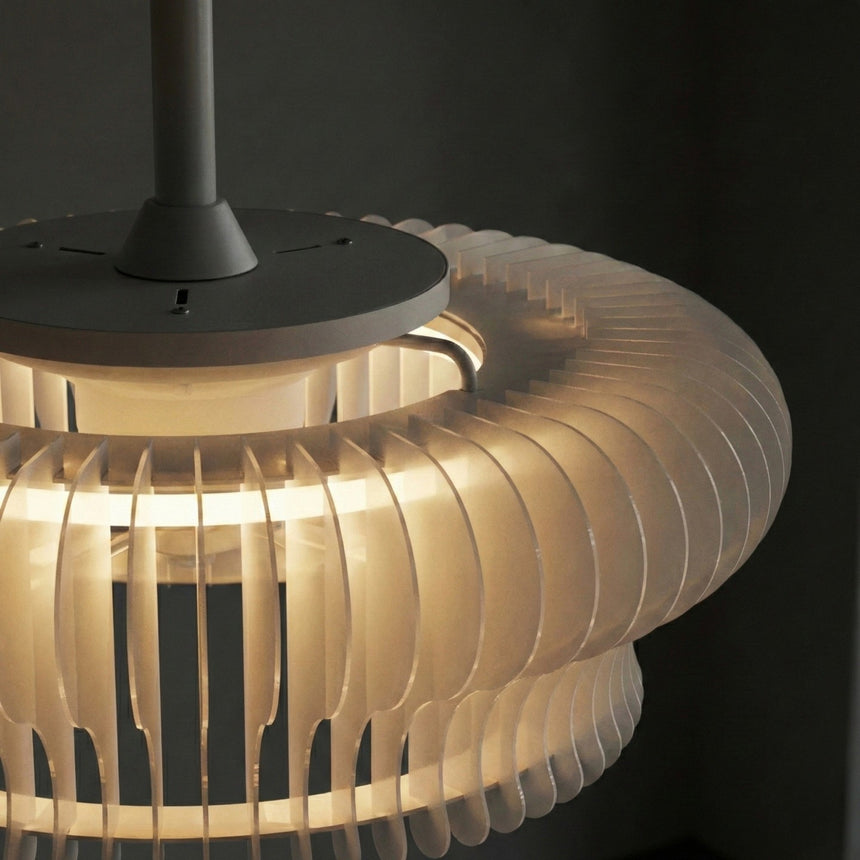 Ventilador de techo con luz Sulion Daya Style 60cm LED blanco y traslúcido motor DC — vista 3