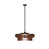 Ventilador de techo con luz Sulion Daya Style 60cm negro con pantalla marrón motor DC — vista 7