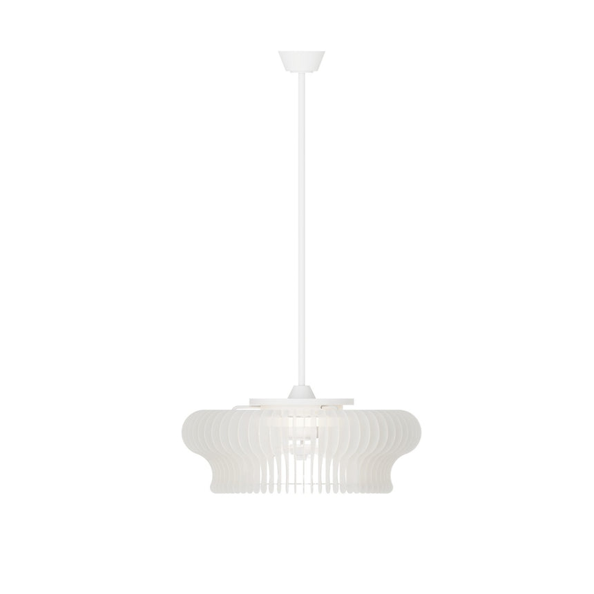 Ventilador de techo con luz Sulion Daya Style 60cm LED blanco y traslúcido motor DC — vista 9