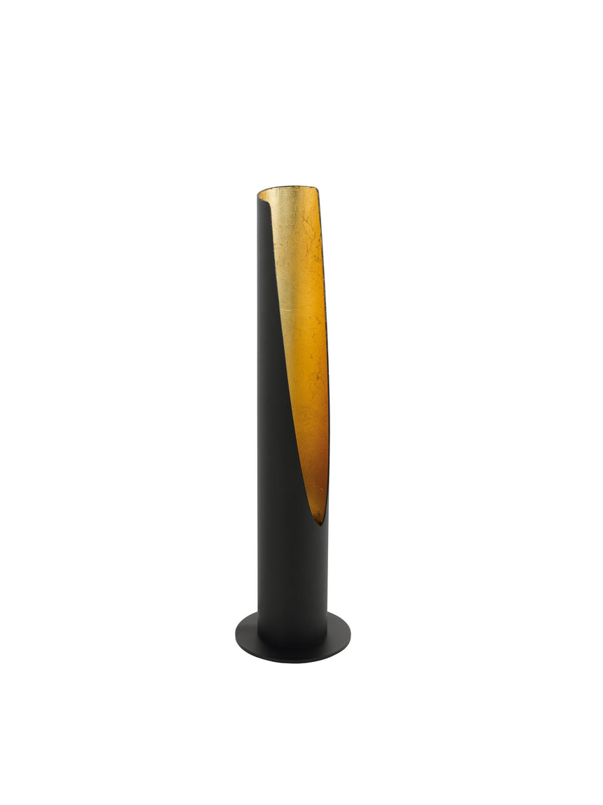 Lámpara de sobremesa EGLO Barbotto 97583 en negro con interior dorado, vista del producto