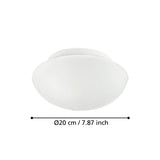 EGLO Ella 81635 blanco, medidas del modelo