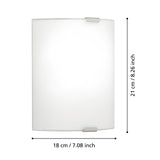 EGLO Grafik 84028 blanco y plata, medidas del modelo