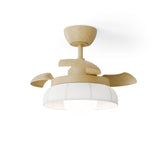 Ventilador de techo con luz Sulion Emma 55cm madera con pantalla pino lavado motor DC — vista 3