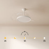 Ventilador de techo con luz Sulion Emma 55cm madera con pantalla pino lavado motor DC — vista 4