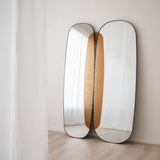 Espejo de suelo o pared con vidrio ambar 180x118