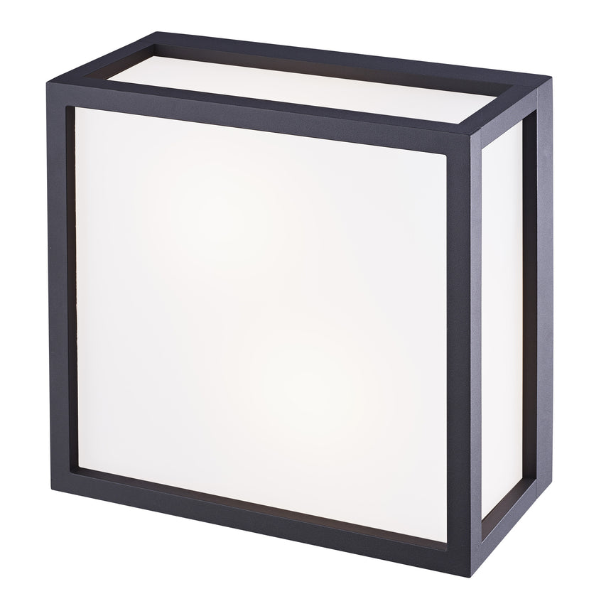 Mantra Utah Plafón exterior E27 2 Luces IP65 gris oscuro 8378