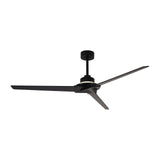 Ventilador de techo Mantra Brisa mini grande LED madera negro 2700-5000 regulable IP44 Ø151cm