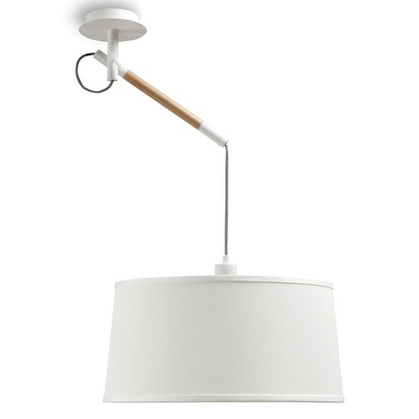 Lámpara de techo Mantra Nordica textil blanco IP20