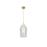 Mantra Nora Lámpara de techo colgante 1 Luz oro/blanco 8398