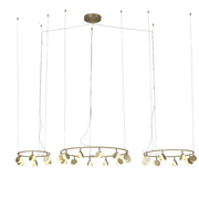 Mantra Shell Lámpara de techo colgante LED oro 7355
