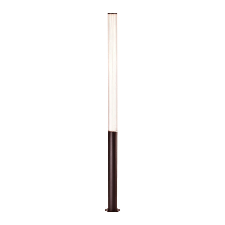 Baliza de exterior Mantra Gant grande 205cm LED 43W aluminio 3000K IP65 Ø16cm marrón — ref. 9279 (1)