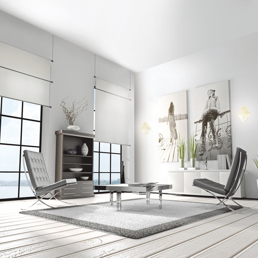 Plafón Mantra Eos 4 luces acrílico blanco IP44 18cm