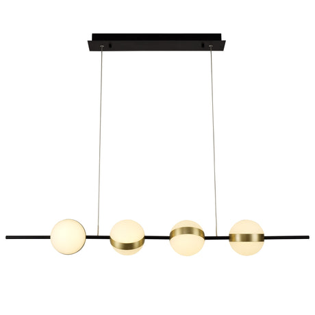 Mantra Cuba Lámpara de techo colgante LED dorado, negro 7161