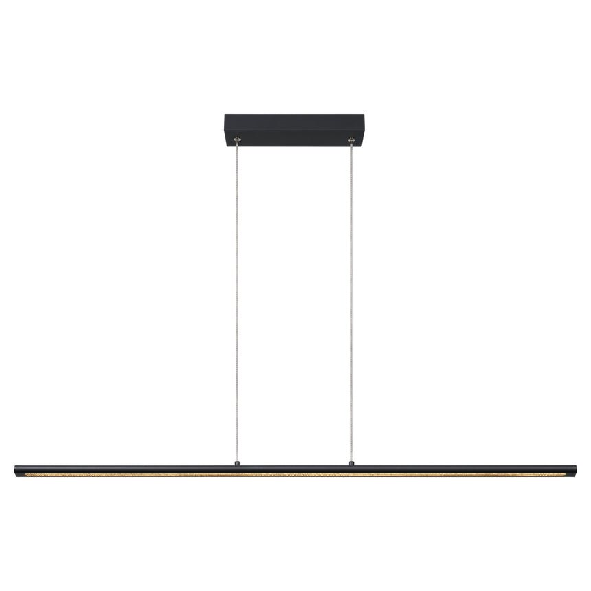 Mantra Lineal Lámpara de techo colgante LED 38W 3000K 122cm negro 8954