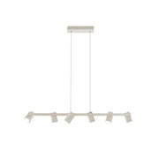 Lámpara de techo Mantra Sal 6 luces aluminio blanco IP20