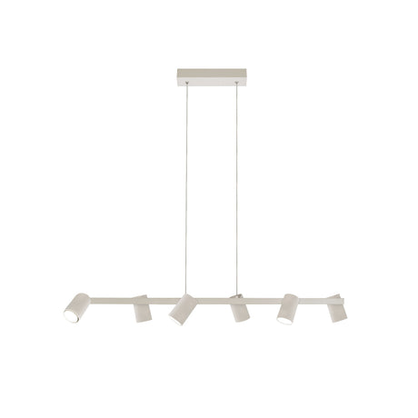 Lámpara de techo Mantra Sal 6 luces aluminio blanco IP20