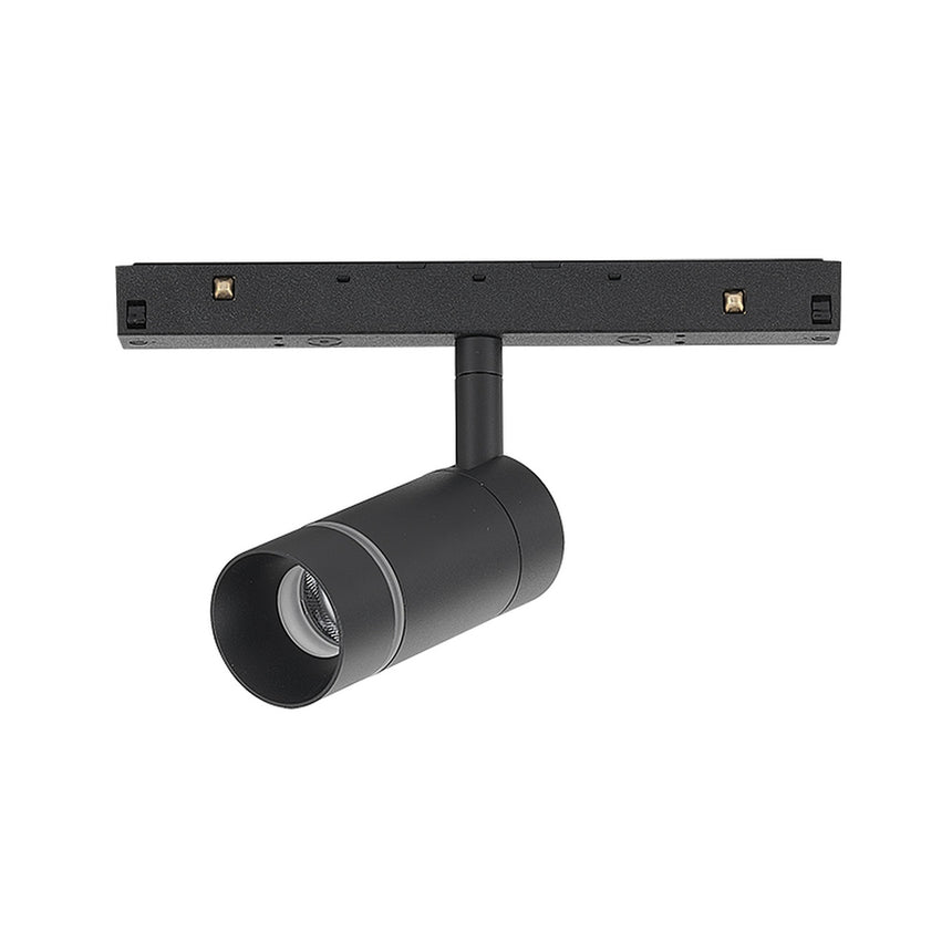 Luminaria Mantra Magneto LED aluminio negro 3000 regulable IP20 12cm