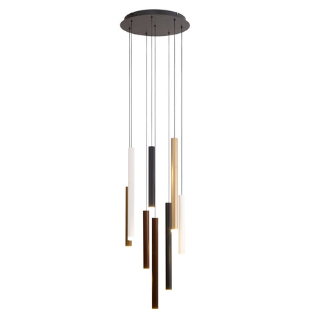 Mantra Cala Lámpara de techo colgante LED blanco, negro, dorado, marrón 8082
