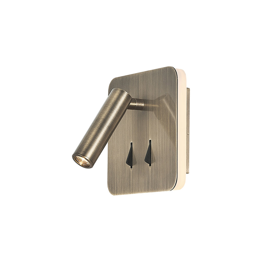 Mantra Cayman Aplique de pared LED 3+6W 3000K dorado 7825