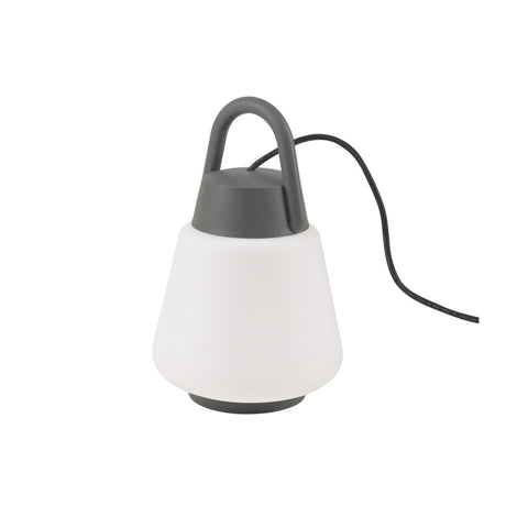 Mantra Lámpara de sobremesa gris antracita Ø22cm 6213