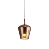 Mantra Elsa Lámpara de techo colgante de campana de cristal 2.5M-E27 cobre 8246