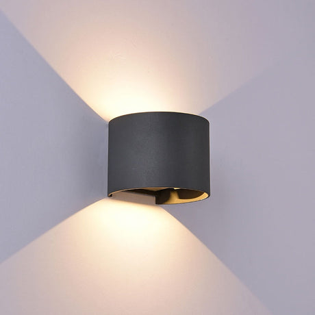 Mantra Davos Aplique exterior LED IP54 14×11,5cm gris oscuro — ref. 7645 (1)
