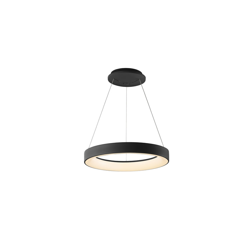 Mantra Niseko II Lámpara de techo colgante LED 38cm regulable 2700K-5000K negro 8626