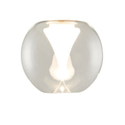 Pantalla tulipa Mantra Andrómeda cristal transparente Ø13cm 8941