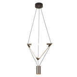 Lámpara de techo Mantra Electra LED aluminio negro 3000 IP20 150cm