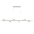 Mantra IOS Lámpara de techo colgante lineal blanco 6 luces GU10 7936