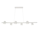 Mantra IOS Lámpara de techo colgante lineal blanco 6 luces GU10 7936