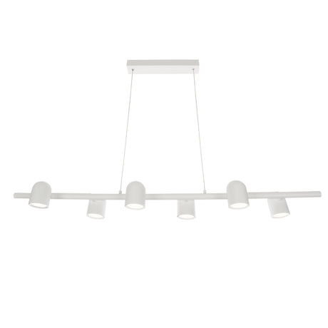 Mantra IOS Lámpara de techo colgante lineal blanco 6 luces GU10 7936