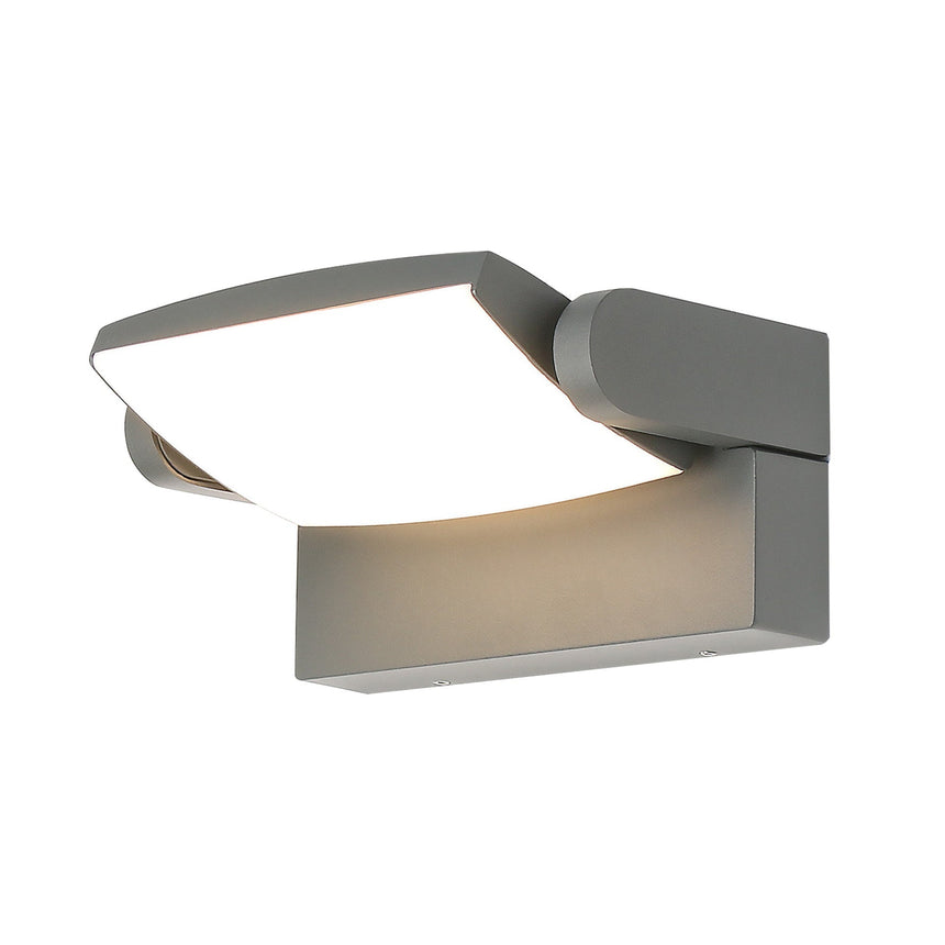 Aplique Mantra Hood LED aluminio 3000 IP65 8,6cm gris oscuro — ref. 8896 (1)