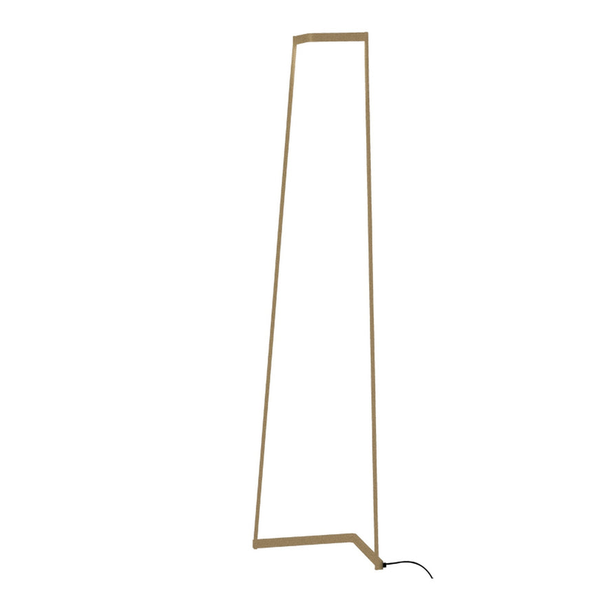 Lámpara de pie Mantra Minimal grande LED aluminio dorado 3000 regulable IP20 180cm