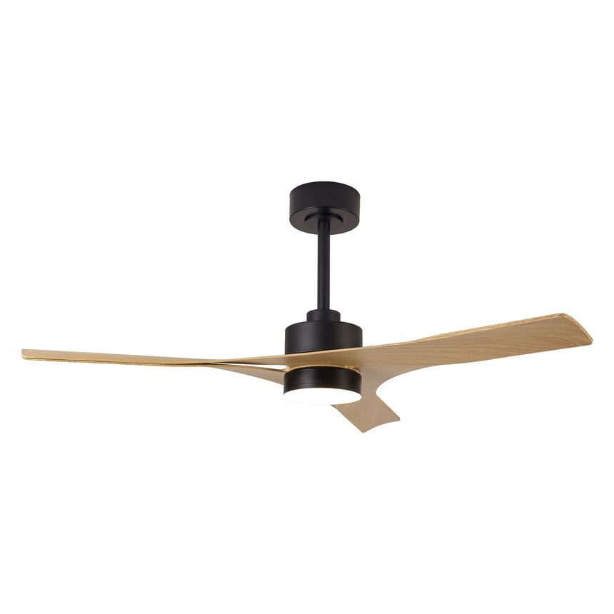 Ventilador de techo Mantra Thai grande LED acero negro 2700-5000 regulable IP20 Ø122cm