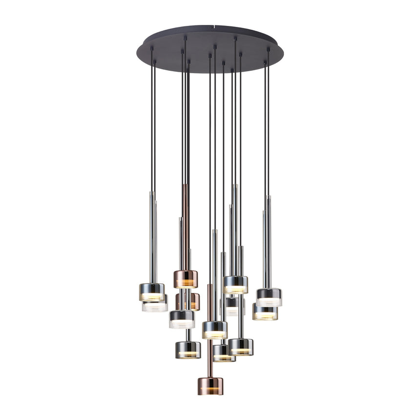 Mantra Tonic Lámpara de techo colgante 14 luces cristal multicolor 7879