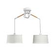 Mantra Nordica Lámpara de techo colgante blanco/ madera 4930