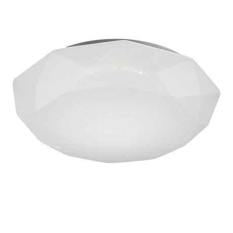 Plafón Mantra Diamante ii LED acero blanco 5000 IP20 Ø51,5cm