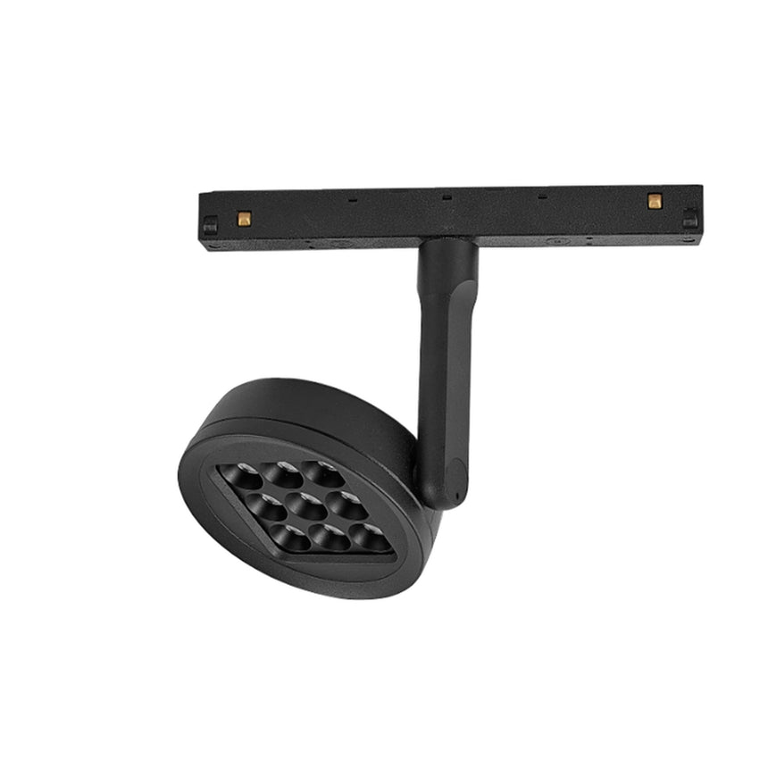 Empotrable Mantra Magneto LED aluminio negro 3000 IP20 Ø10,5cm