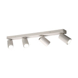 Mantra Sal Foco regleta 4 luces orientables blanco mate 6280
