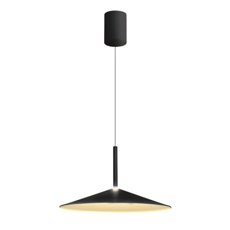 Lámpara de techo Mantra Calice grande LED aluminio negro 3000 IP20 Ø48cm