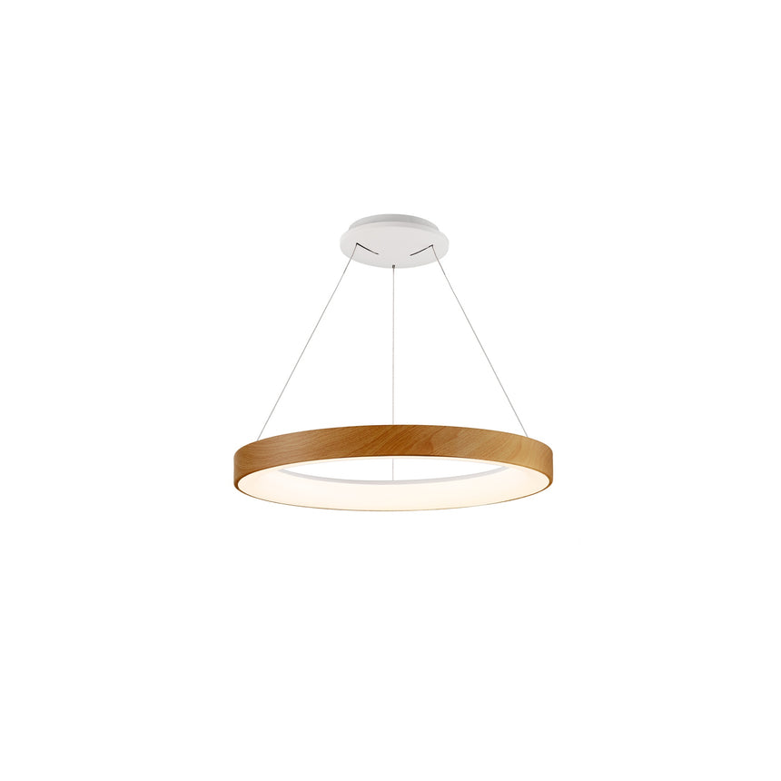 Mantra Niseko II Lámpara de techo colgante LED 50cm regulable 2700K-5000K madera 8576