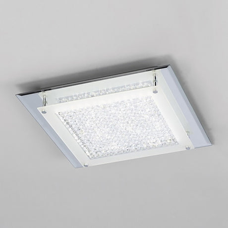 Plafón Mantra Crystal LED cristal gris oscuro 4000 IP20 7,1cm