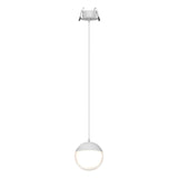 Lámpara de techo Mantra Kilda grande LED aluminio blanco 3000 IP20 Ø9,5cm