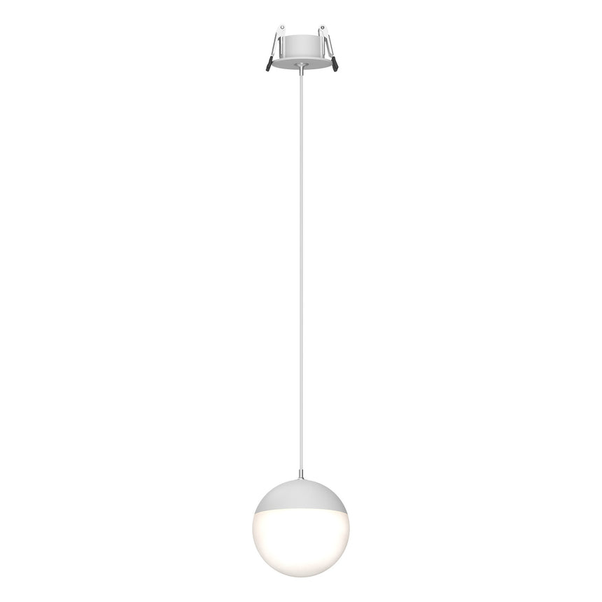 Lámpara de techo Mantra Kilda grande LED aluminio blanco 3000 IP20 Ø9,5cm