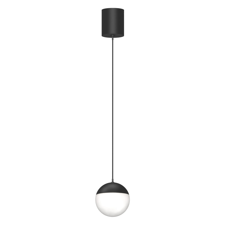Lámpara de techo Mantra Kilda grande LED aluminio negro 3000 IP20 Ø9,5cm