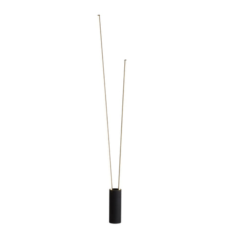 Mantra Vertical Lámpara pie de salón LED 3000K regulable negro 7346