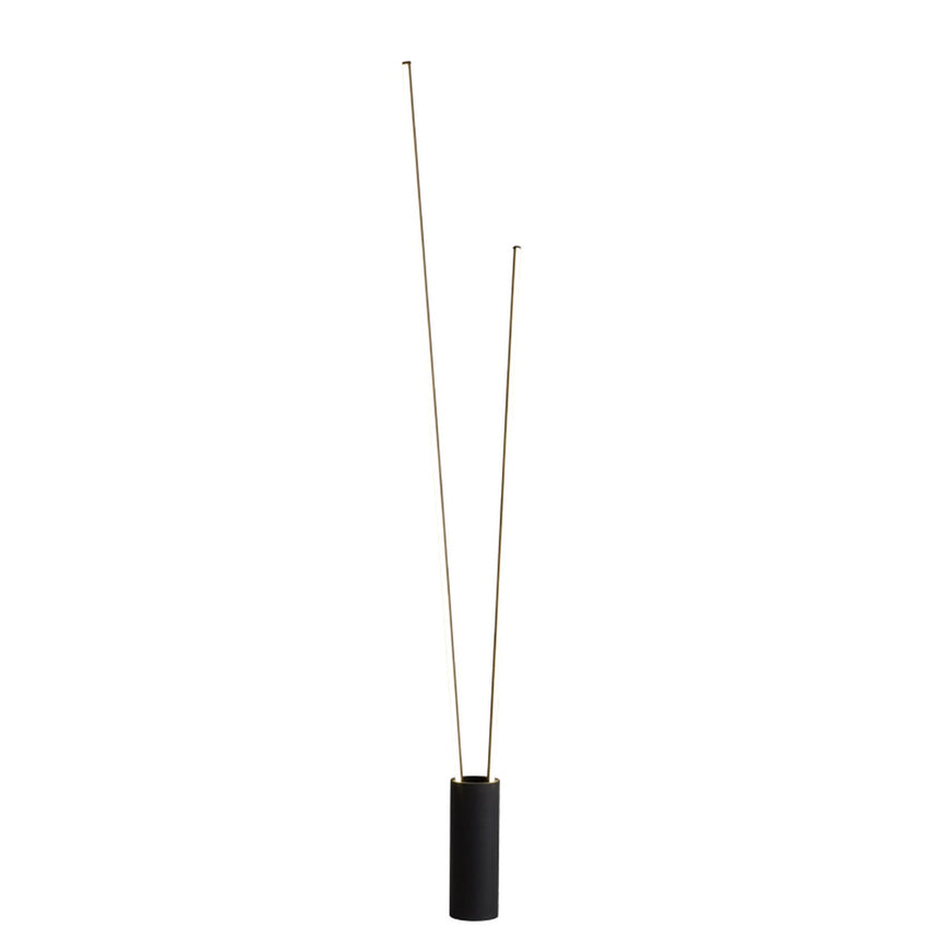 Mantra Vertical Lámpara pie de salón LED 3000K regulable negro 7346