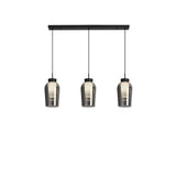 Mantra Nora Lámpara de techo colgante 3 luces negro/Mármol 8285