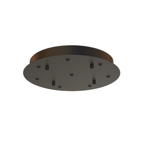 Florón de techo 8 luces redondo superficie Mantra Modular Light negro 9369